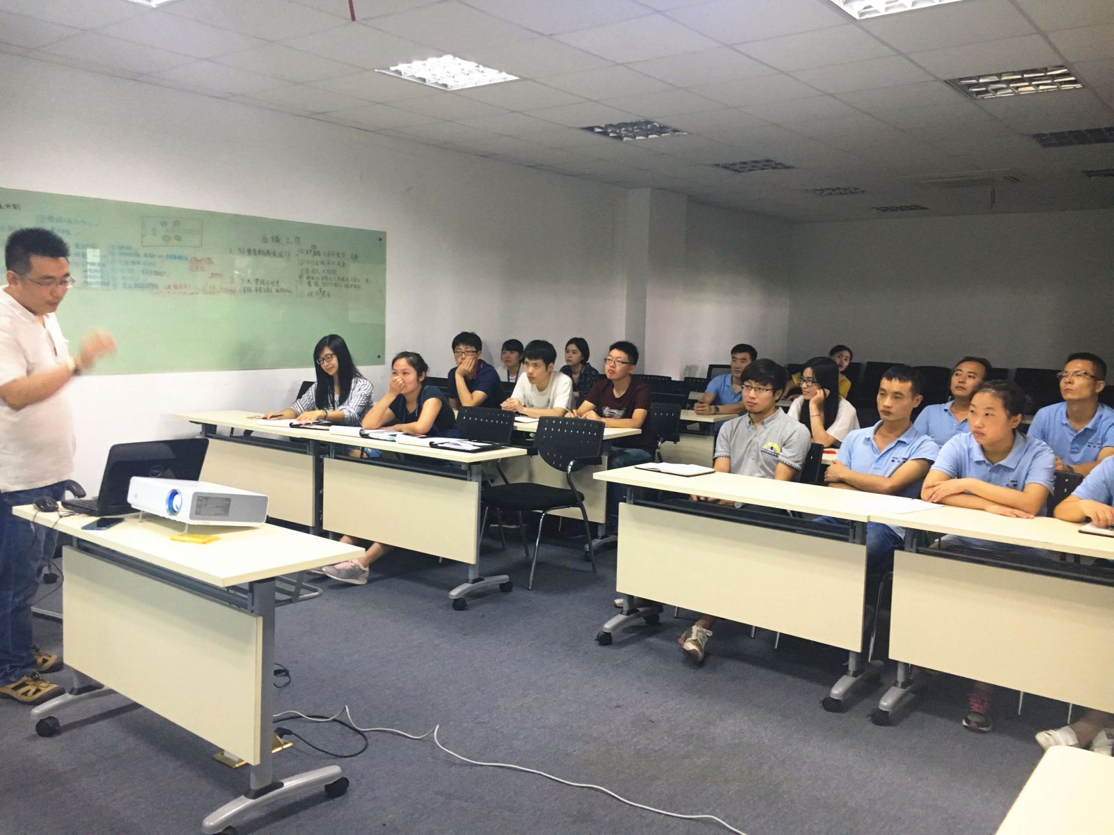 Coffee machine quality control training for new staff