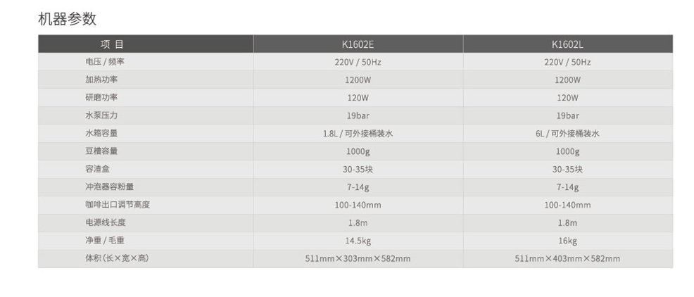 咖乐美K1602E
